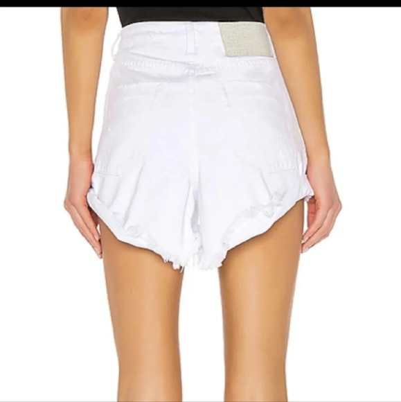 One Teaspoon High Rise Bandit Shorts Cut Off Raw Hem Button Up Fly Distressed 27 - Picture 7 of 13